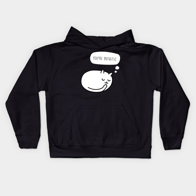 PATHETIC Kids Hoodie by gnomeapple